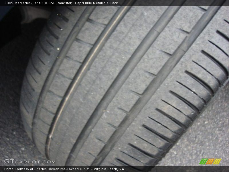 Capri Blue Metallic / Black 2005 Mercedes-Benz SLK 350 Roadster