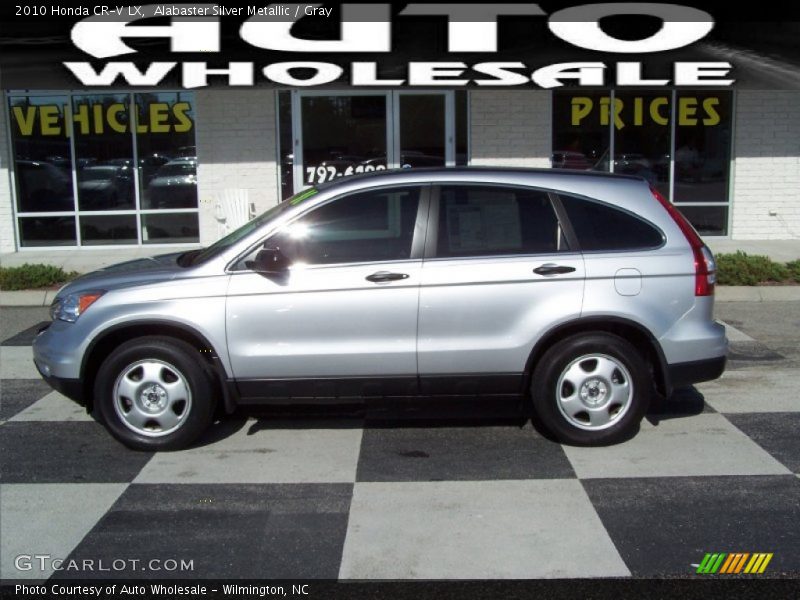 Alabaster Silver Metallic / Gray 2010 Honda CR-V LX