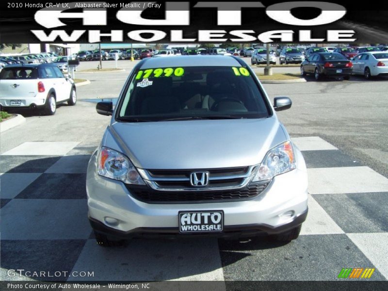 Alabaster Silver Metallic / Gray 2010 Honda CR-V LX