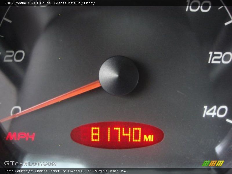Granite Metallic / Ebony 2007 Pontiac G6 GT Coupe
