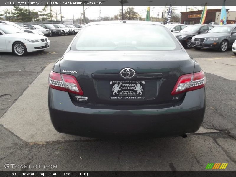 Classic Silver Metallic / Ash Gray 2010 Toyota Camry SE