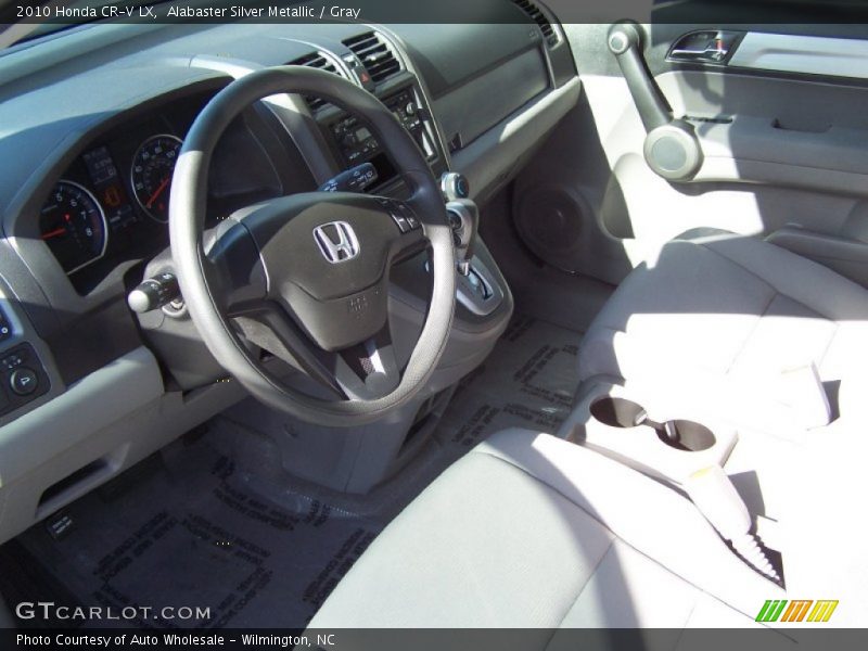 Alabaster Silver Metallic / Gray 2010 Honda CR-V LX