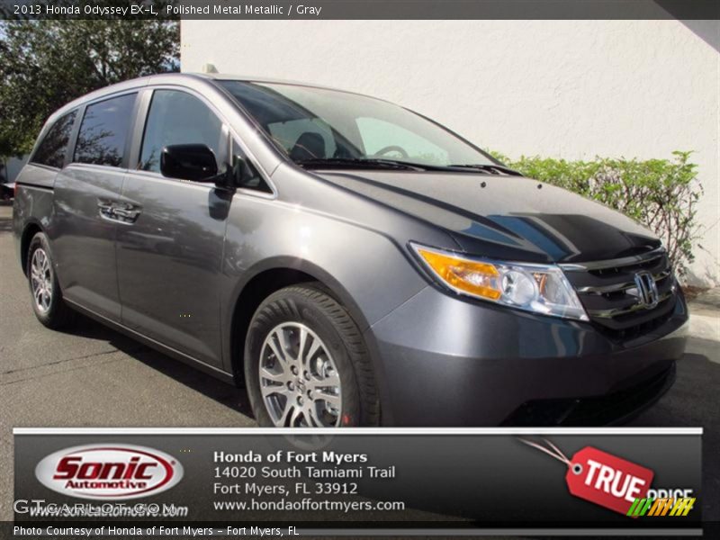 Polished Metal Metallic / Gray 2013 Honda Odyssey EX-L