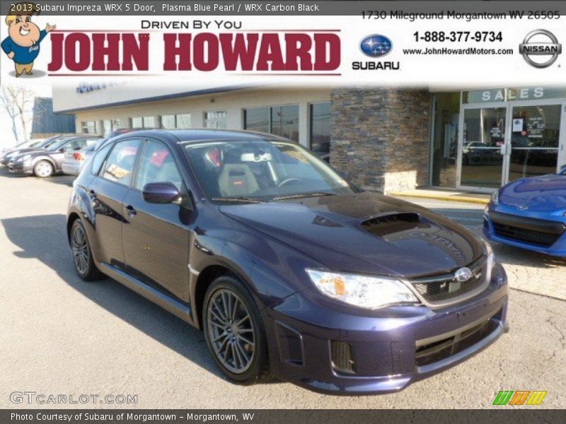 Plasma Blue Pearl / WRX Carbon Black 2013 Subaru Impreza WRX 5 Door