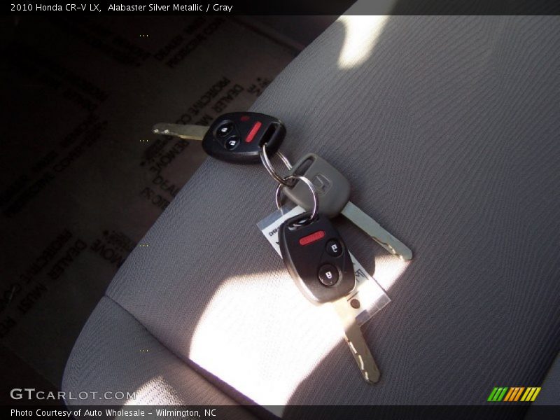 Alabaster Silver Metallic / Gray 2010 Honda CR-V LX