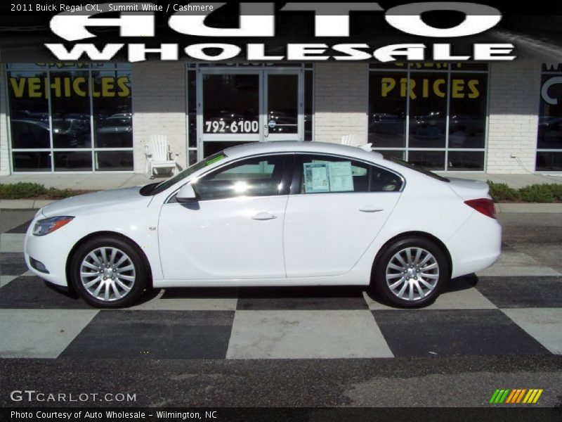 Summit White / Cashmere 2011 Buick Regal CXL