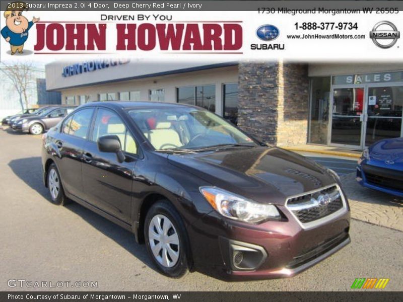 Deep Cherry Red Pearl / Ivory 2013 Subaru Impreza 2.0i 4 Door