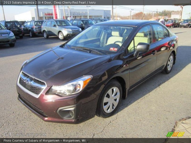 Deep Cherry Red Pearl / Ivory 2013 Subaru Impreza 2.0i 4 Door