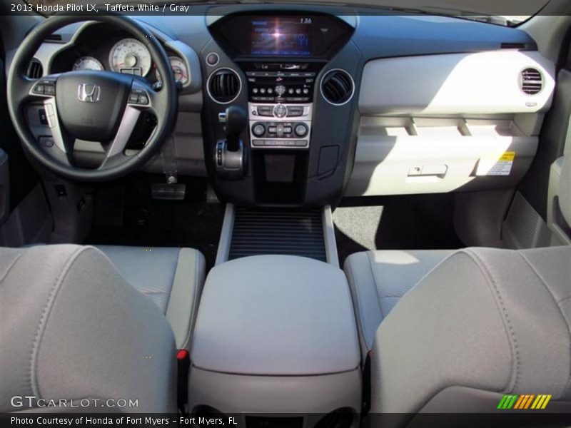 Taffeta White / Gray 2013 Honda Pilot LX