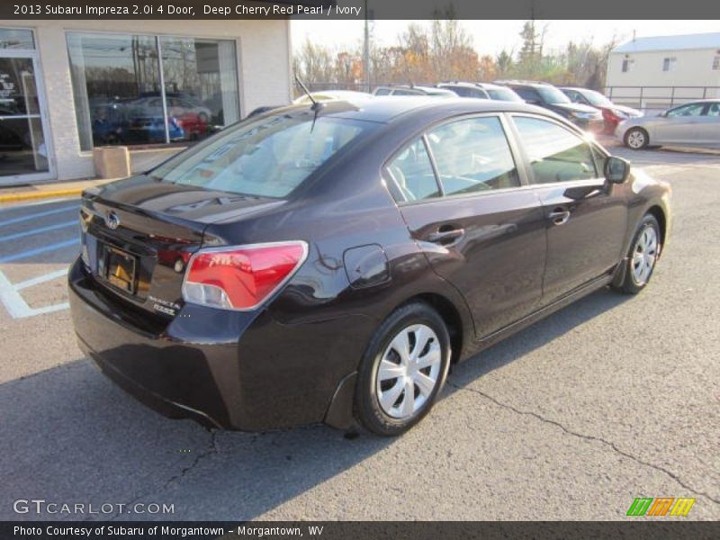 Deep Cherry Red Pearl / Ivory 2013 Subaru Impreza 2.0i 4 Door