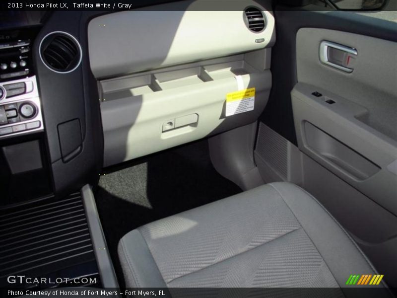 Taffeta White / Gray 2013 Honda Pilot LX