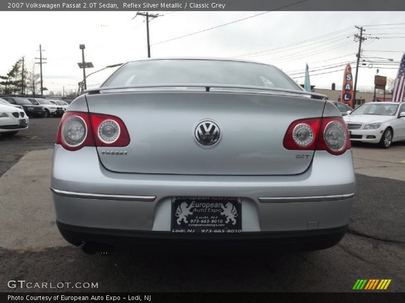 Reflex Silver Metallic / Classic Grey 2007 Volkswagen Passat 2.0T Sedan