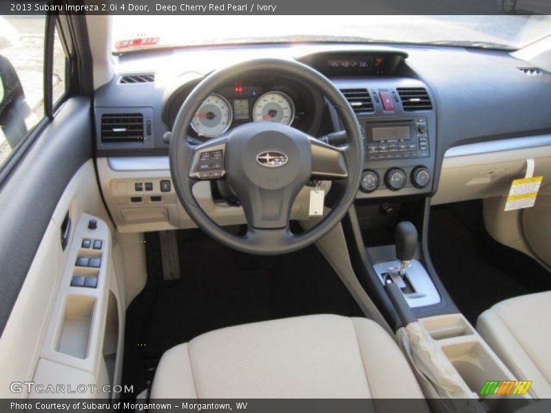 Deep Cherry Red Pearl / Ivory 2013 Subaru Impreza 2.0i 4 Door