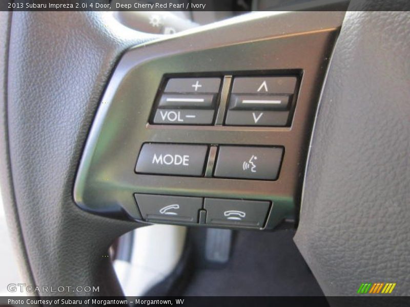 Controls of 2013 Impreza 2.0i 4 Door