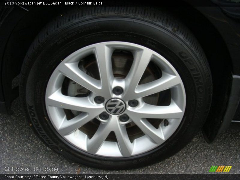 Black / Cornsilk Beige 2010 Volkswagen Jetta SE Sedan