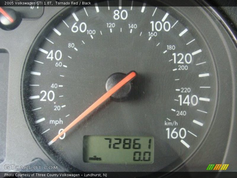 Tornado Red / Black 2005 Volkswagen GTI 1.8T