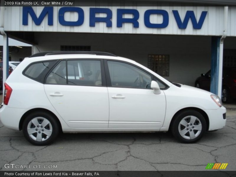 Clear White / Gray 2009 Kia Rondo LX