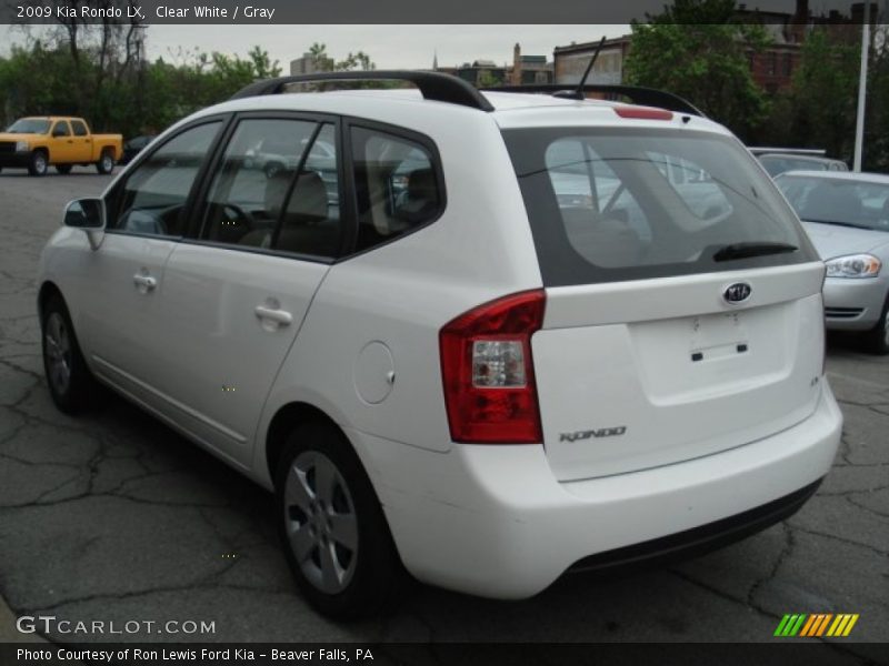 Clear White / Gray 2009 Kia Rondo LX