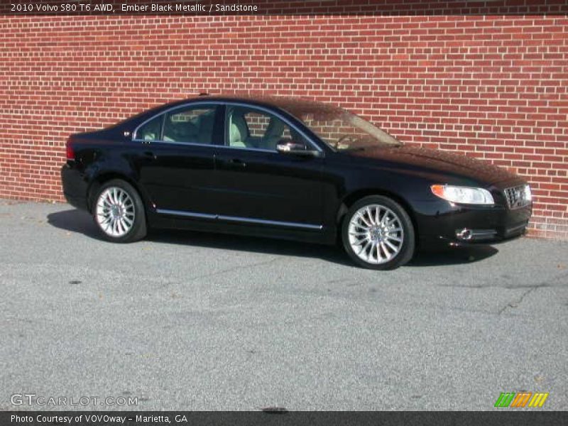 Ember Black Metallic / Sandstone 2010 Volvo S80 T6 AWD
