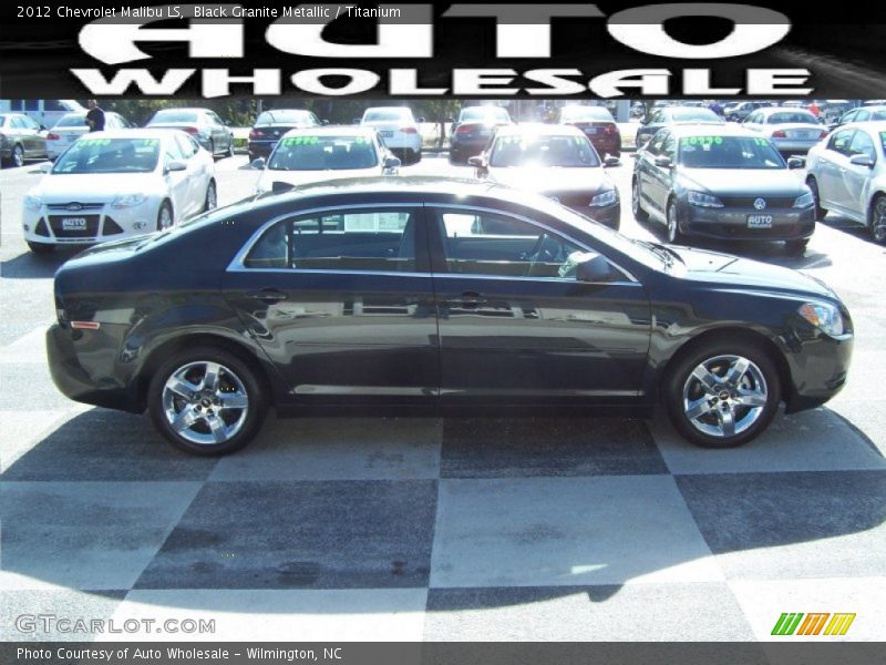Black Granite Metallic / Titanium 2012 Chevrolet Malibu LS