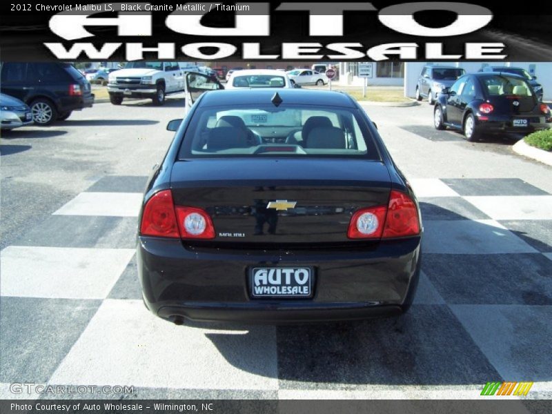 Black Granite Metallic / Titanium 2012 Chevrolet Malibu LS