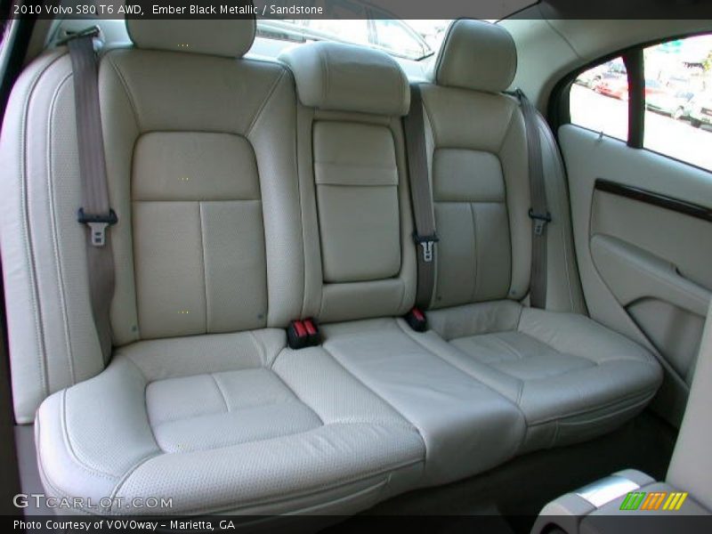 Rear Seat of 2010 S80 T6 AWD