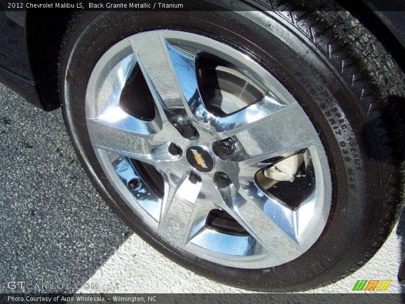 Black Granite Metallic / Titanium 2012 Chevrolet Malibu LS