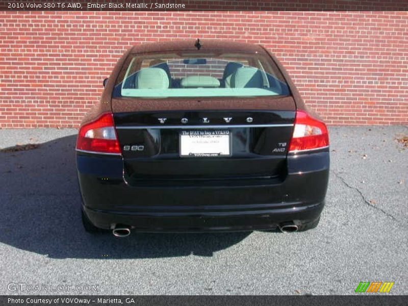 Ember Black Metallic / Sandstone 2010 Volvo S80 T6 AWD