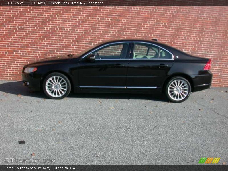  2010 S80 T6 AWD Ember Black Metallic