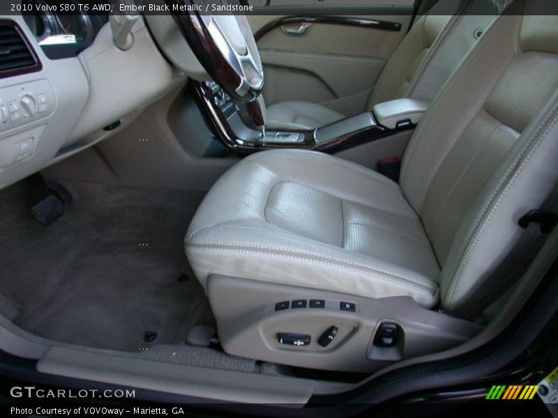 Front Seat of 2010 S80 T6 AWD