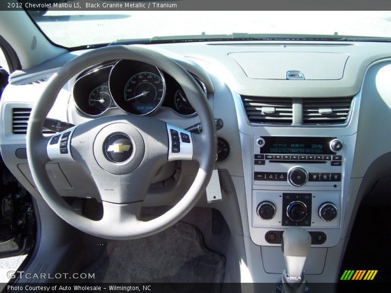 Black Granite Metallic / Titanium 2012 Chevrolet Malibu LS