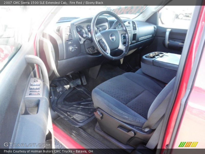 Fire Red / Ebony Black 2007 GMC Sierra 1500 SLE Extended Cab