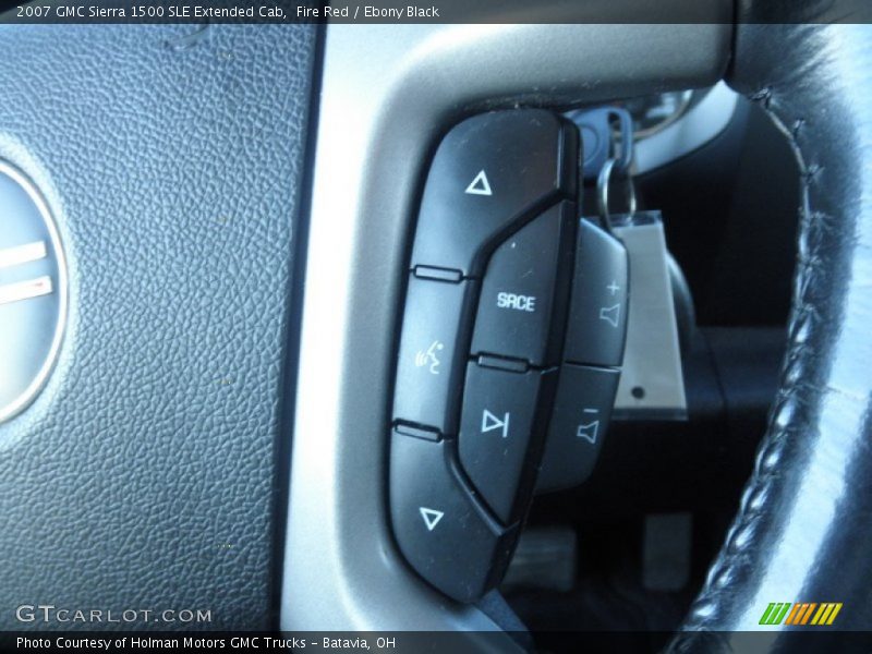 Fire Red / Ebony Black 2007 GMC Sierra 1500 SLE Extended Cab