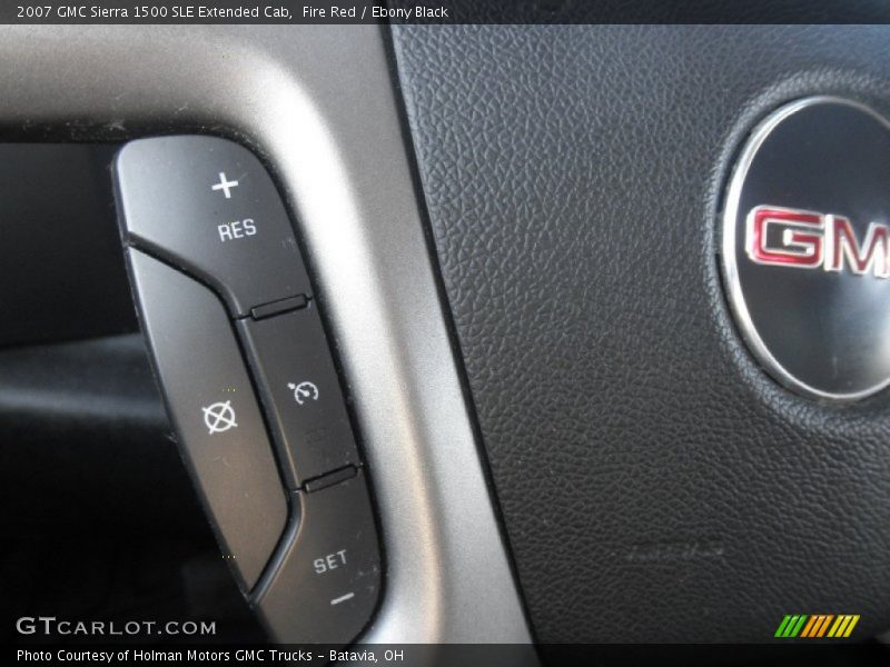 Fire Red / Ebony Black 2007 GMC Sierra 1500 SLE Extended Cab
