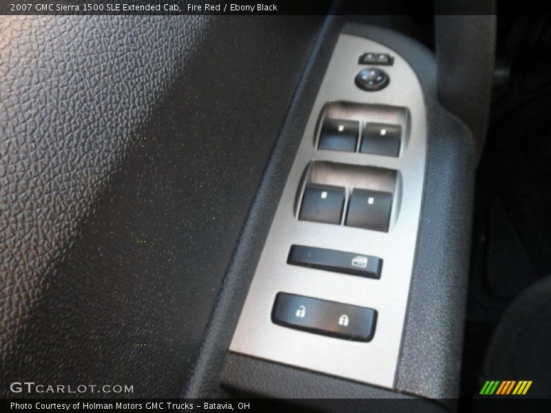 Fire Red / Ebony Black 2007 GMC Sierra 1500 SLE Extended Cab