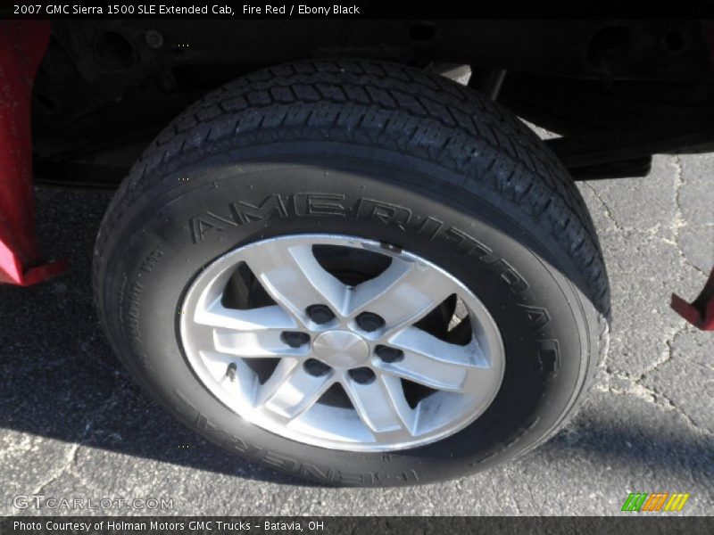 Fire Red / Ebony Black 2007 GMC Sierra 1500 SLE Extended Cab