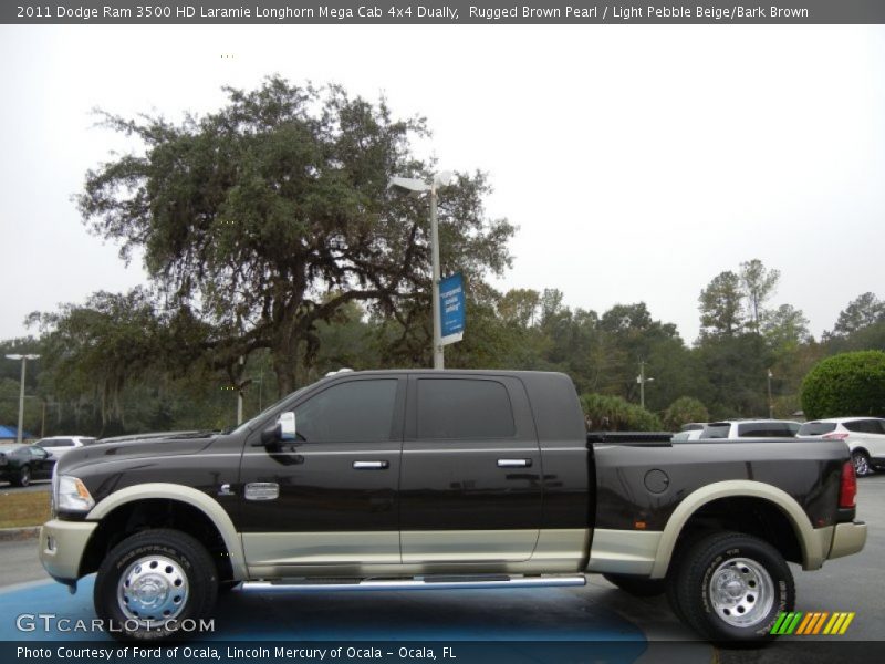  2011 Ram 3500 HD Laramie Longhorn Mega Cab 4x4 Dually Rugged Brown Pearl