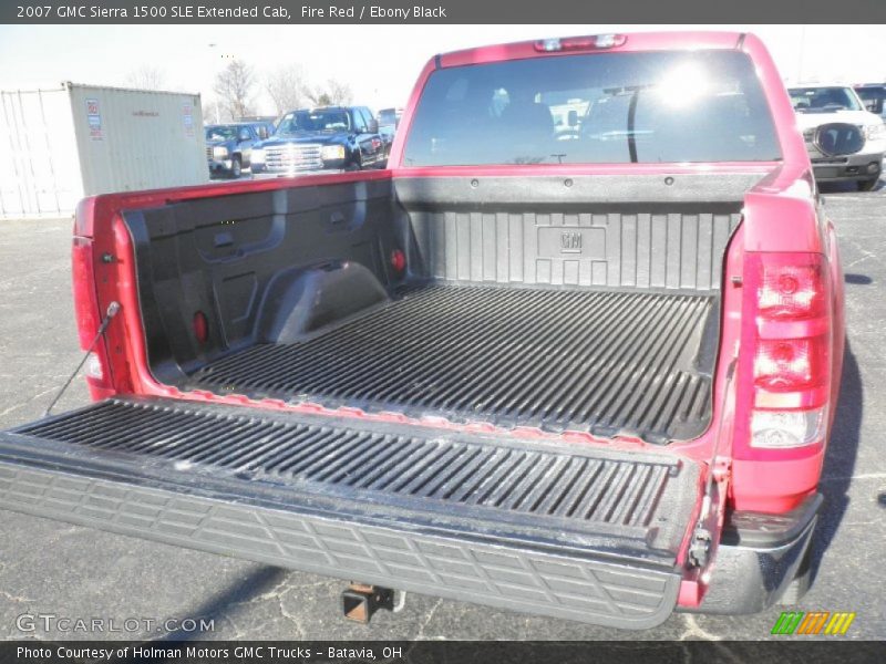 Fire Red / Ebony Black 2007 GMC Sierra 1500 SLE Extended Cab