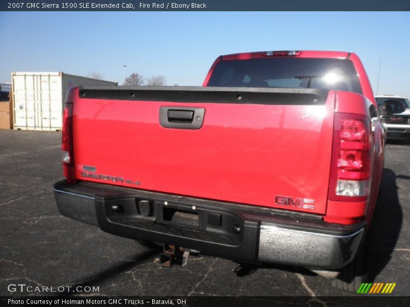Fire Red / Ebony Black 2007 GMC Sierra 1500 SLE Extended Cab