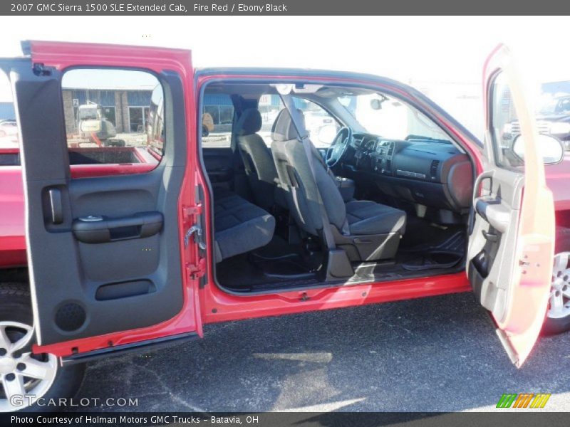 Fire Red / Ebony Black 2007 GMC Sierra 1500 SLE Extended Cab