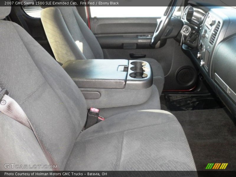 Fire Red / Ebony Black 2007 GMC Sierra 1500 SLE Extended Cab
