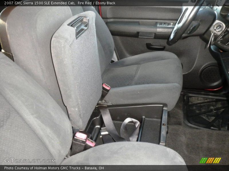 Fire Red / Ebony Black 2007 GMC Sierra 1500 SLE Extended Cab