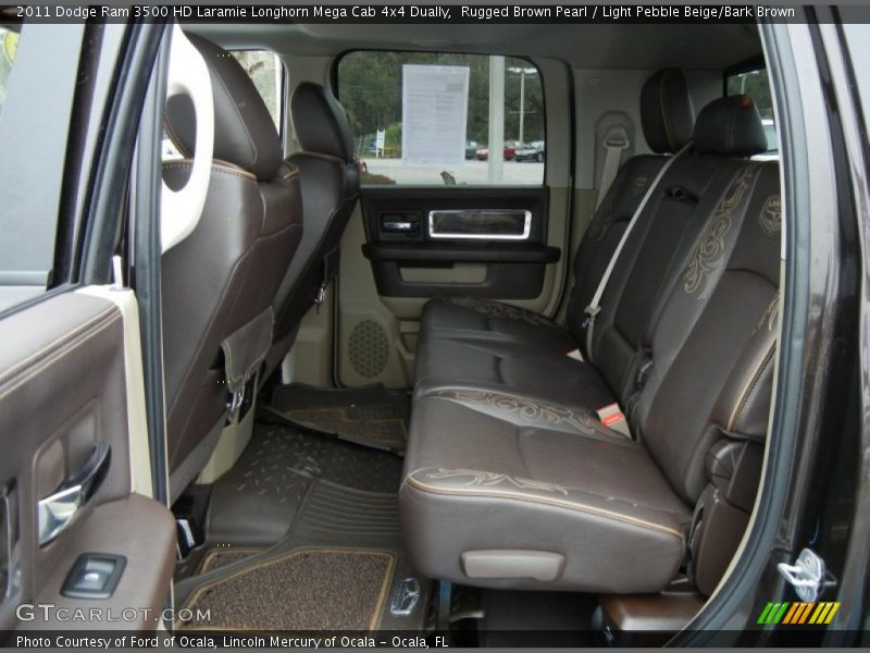 Rear Seat of 2011 Ram 3500 HD Laramie Longhorn Mega Cab 4x4 Dually