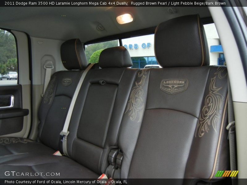 Rear Seat of 2011 Ram 3500 HD Laramie Longhorn Mega Cab 4x4 Dually