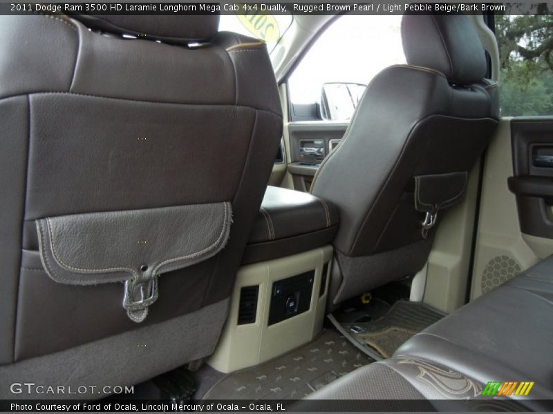 Rugged Brown Pearl / Light Pebble Beige/Bark Brown 2011 Dodge Ram 3500 HD Laramie Longhorn Mega Cab 4x4 Dually