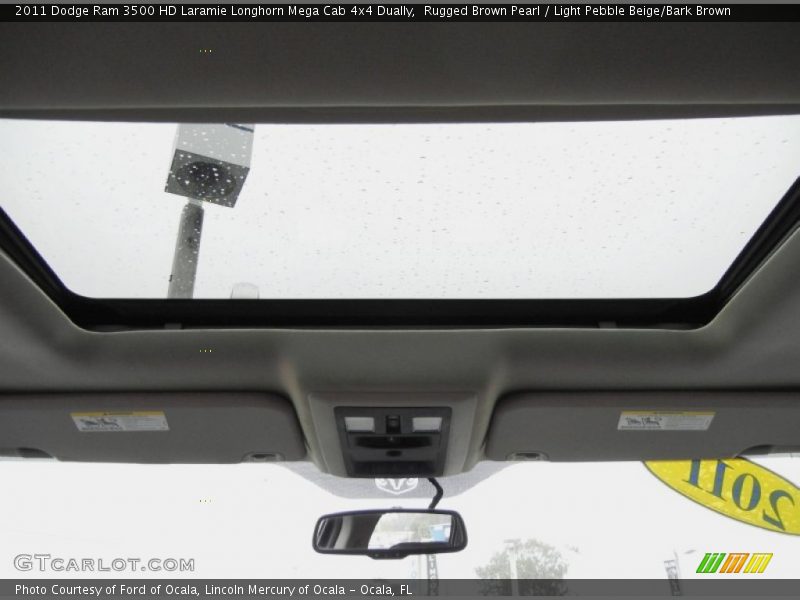 Rugged Brown Pearl / Light Pebble Beige/Bark Brown 2011 Dodge Ram 3500 HD Laramie Longhorn Mega Cab 4x4 Dually