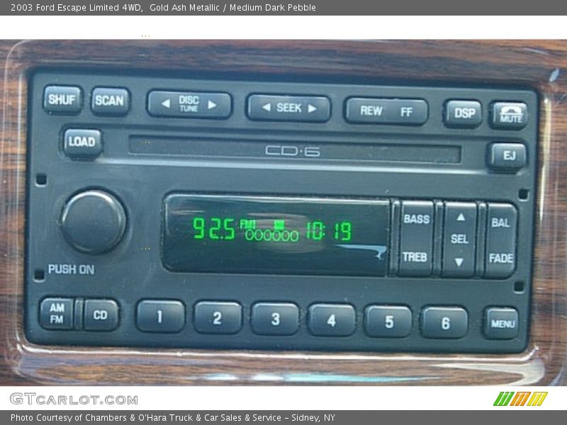 Gold Ash Metallic / Medium Dark Pebble 2003 Ford Escape Limited 4WD