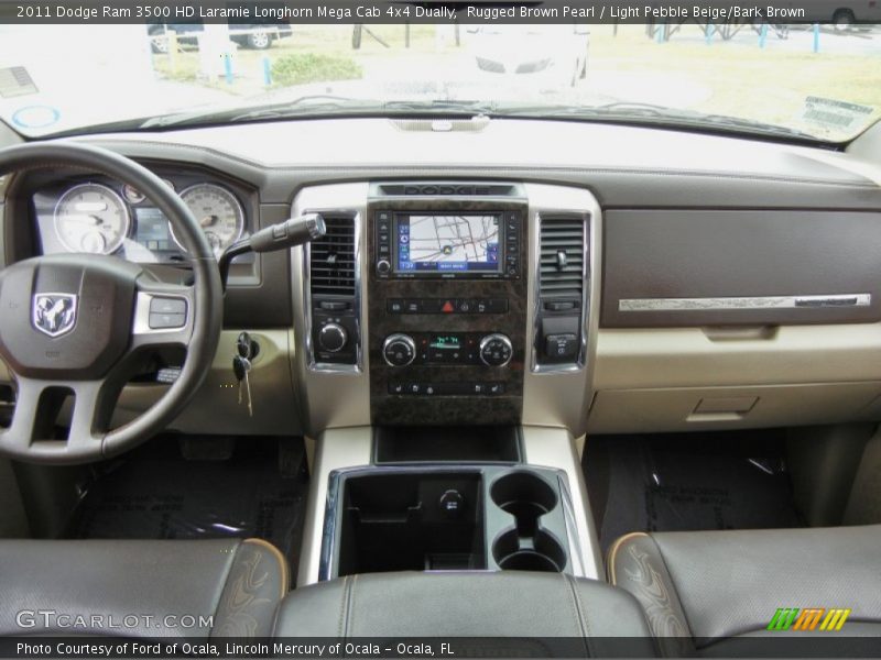 Dashboard of 2011 Ram 3500 HD Laramie Longhorn Mega Cab 4x4 Dually