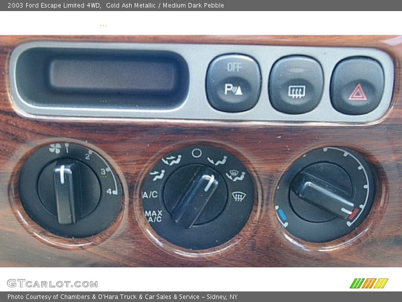 Gold Ash Metallic / Medium Dark Pebble 2003 Ford Escape Limited 4WD