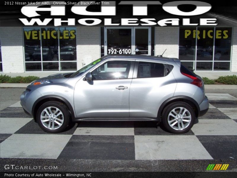 Chrome Silver / Black/Silver Trim 2012 Nissan Juke SV AWD